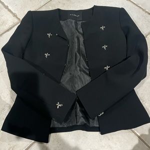 John Richmond Black Blazer with Silver Accents